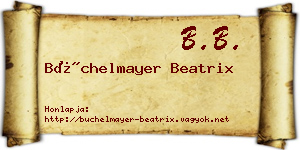Büchelmayer Beatrix névjegykártya